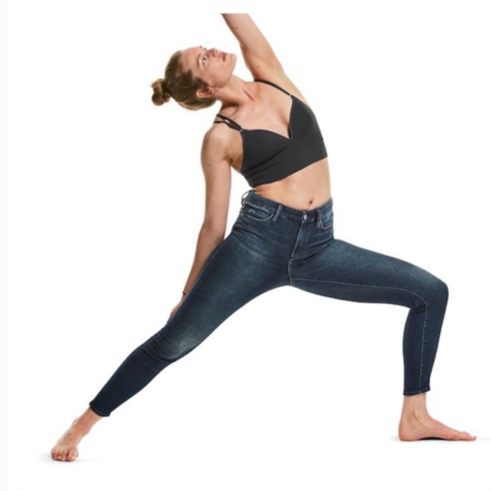 Athleta Sculptek Dark Blue Wash Skinny Jeans